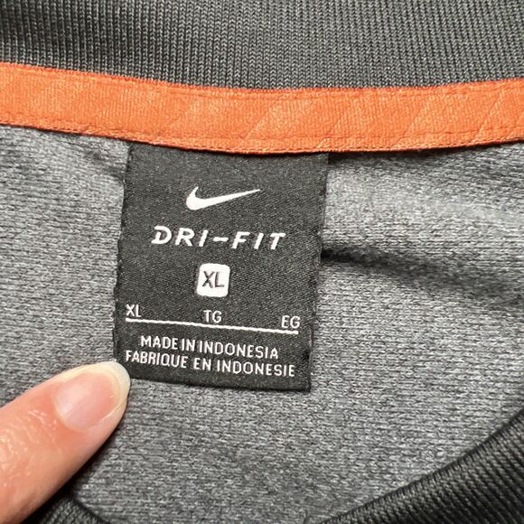 Nike Texas Longhorns Dri-FIT Quarter Zip Mens XL Pullover Gray  NCAA Football - Picture 2 of 9